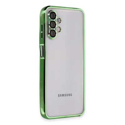 BUĞZ Samsung Galaxy A04s Kılıf Razer Lensli Silikon - Yeşil