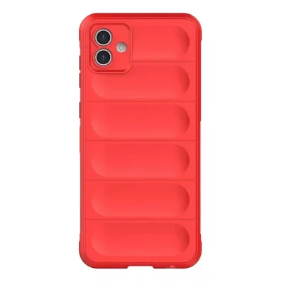 BUĞZ Samsung Galaxy A05 Kılıf Optimum Silikon - Kırmızı