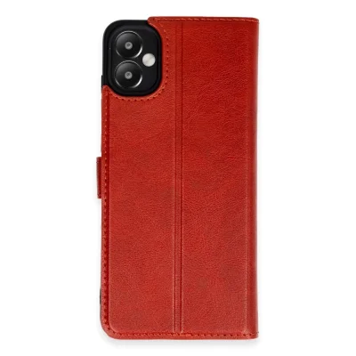 BUĞZ Samsung Galaxy A05 Kılıf Trend S Plus Kapaklı Kılıf - Kırmızı