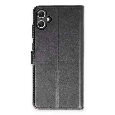 BUĞZ Samsung Galaxy A05 Kılıf Trend S Plus Kapaklı Kılıf - Siyah