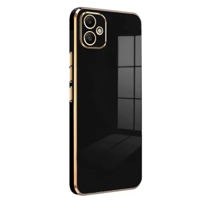 BUĞZ Samsung Galaxy A05 Kılıf Volet Silikon - Siyah