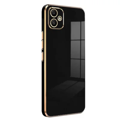 BUĞZ Samsung Galaxy A05 Kılıf Volet Silikon - Siyah