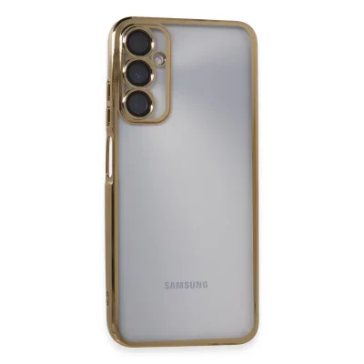 BUĞZ Samsung Galaxy A05s Kılıf Razer Lensli Silikon - Gold