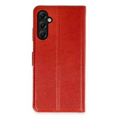 BUĞZ Samsung Galaxy A05s Kılıf Trend S Plus Kapaklı Kılıf - Kırmızı