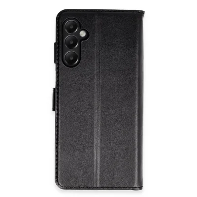 BUĞZ Samsung Galaxy A05s Kılıf Trend S Plus Kapaklı Kılıf - Siyah