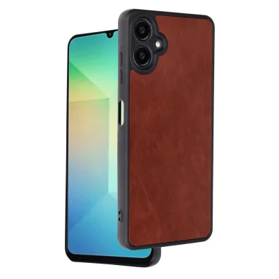 BUĞZ Samsung Galaxy A06 Kılıf Aras Deri Kapak - Bordo