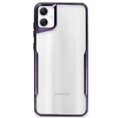 BUĞZ Samsung Galaxy A06 Kılıf Boyi Silikon Kapak - Derin Mor