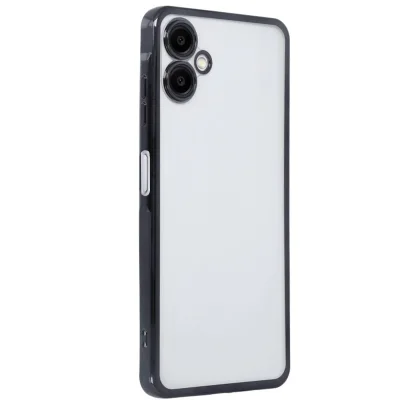 BUĞZ Samsung Galaxy A06 Kılıf Razer Lensli Silikon - Siyah