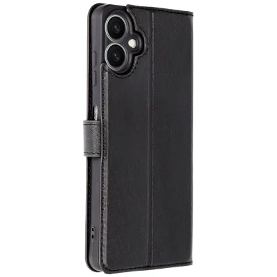 BUĞZ Samsung Galaxy A06 Kılıf Trend S Plus Kapaklı Kılıf - Siyah