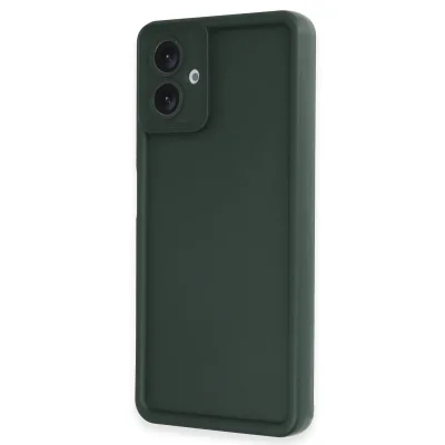 BUĞZ Samsung Galaxy A06 Kılıf Viera Silikon - Koyu Yeşil