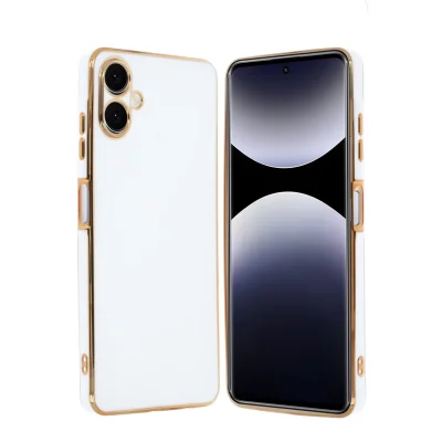 BUĞZ Samsung Galaxy A06 Kılıf Volet Silikon - Beyaz