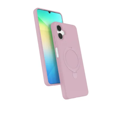 BUĞZ Samsung Galaxy A06 Regal Magsafe Standlı Kapak - Açık Pembe