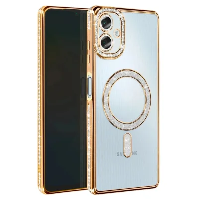 BUĞZ Samsung Galaxy A07 4g Joke Simli Magneticsafe Kılıf - Gold