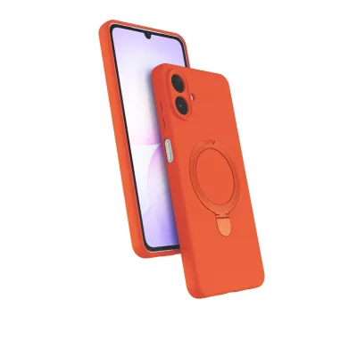 BUĞZ Samsung Galaxy A07 4g Regal Magsafe Standlı Kapak - Turuncu