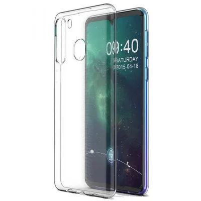 BUĞZ Samsung Galaxy A11 Kılıf Lüx Şeffaf Silikon