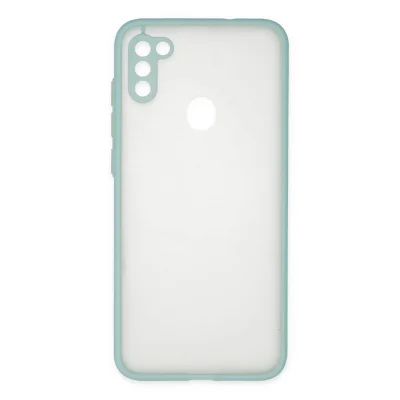 BUĞZ Samsung Galaxy A11 Kılıf Montreal Silikon Kapak - Turkuaz