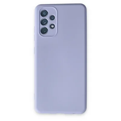 BUĞZ Samsung Galaxy A13 4g Kılıf Nano İçi Kadife Silikon - Lila