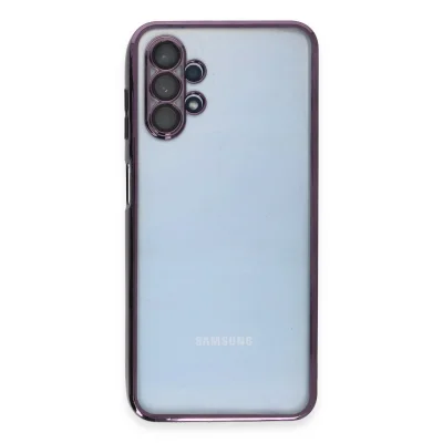 BUĞZ Samsung Galaxy A13 4g Kılıf Razer Lensli Silikon - Mor