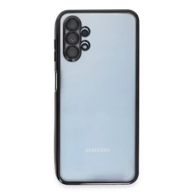 BUĞZ Samsung Galaxy A13 4g Kılıf Razer Lensli Silikon - Siyah