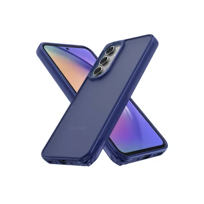 BUĞZ Samsung Galaxy A14 4g Kılıf Elegant Kapak - Lacivert