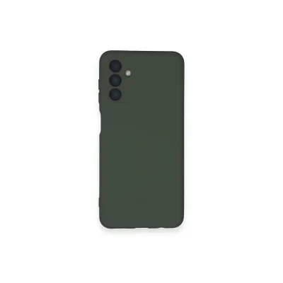 BUĞZ Samsung Galaxy A14 4g Kılıf Nano İçi Kadife Silikon - Koyu Yeşil