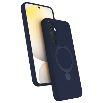 BUĞZ Samsung Galaxy A15 4g Regal Magsafe Standlı Kapak - Lacivert