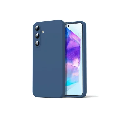 BUĞZ Samsung Galaxy A16 5g Kılıf Nano İçi Kadife Silikon - Lacivert