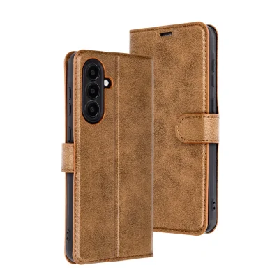 BUĞZ Samsung Galaxy A16 5g Kılıf Trend S Plus Kapaklı Kılıf - Taba