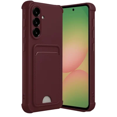 BUĞZ Samsung Galaxy A17 5g Kelvin Kartvizitli Silikon - Bordo