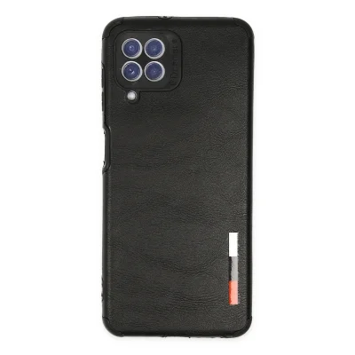 BUĞZ Samsung Galaxy A22 Kılıf Loop Deri Silikon - Siyah