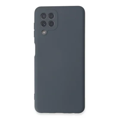 BUĞZ Samsung Galaxy A22 Kılıf Nano İçi Kadife Silikon - Gri