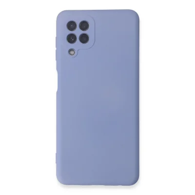 BUĞZ Samsung Galaxy A22 Kılıf Nano İçi Kadife Silikon - Lila