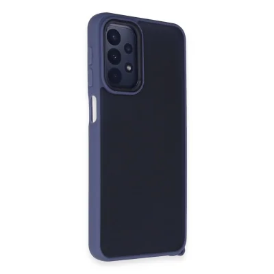 BUĞZ Samsung Galaxy A23 4g Kılıf Elegant Kapak - Açık Mavi