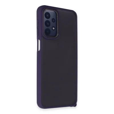 BUĞZ Samsung Galaxy A23 4g Kılıf Elegant Kapak - Derin Mor