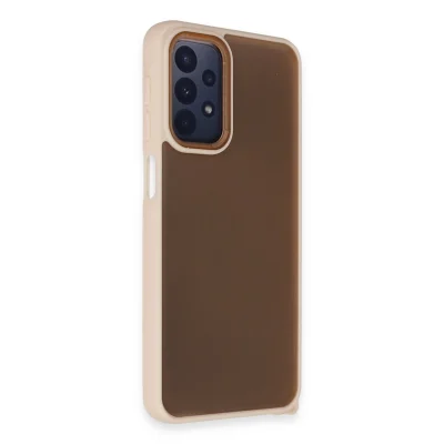 BUĞZ Samsung Galaxy A23 4g Kılıf Elegant Kapak - Pudra