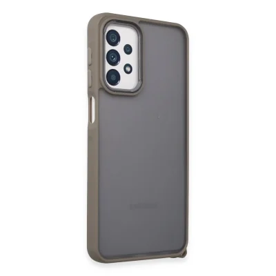 BUĞZ Samsung Galaxy A23 4g Kılıf Elegant Kapak - Titan Gri