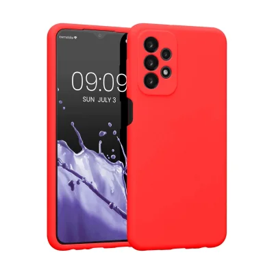 BUĞZ Samsung Galaxy A23 4g Kılıf First Silikon - Kırmızı