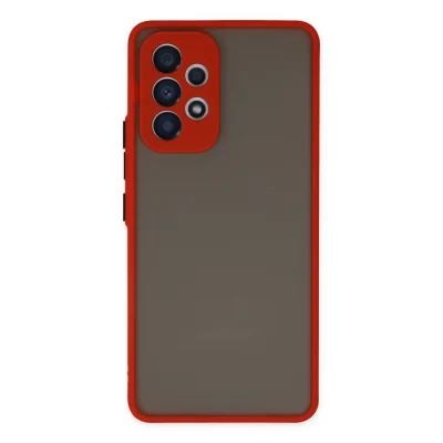 BUĞZ Samsung Galaxy A23 4g Kılıf Montreal Silikon Kapak - Kırmızı