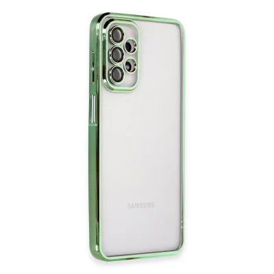BUĞZ Samsung Galaxy A23 4g Kılıf Razer Lensli Silikon - Yeşil
