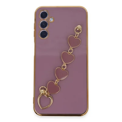 BUĞZ Samsung Galaxy A24 4g Kılıf Esila Silikon - Mor