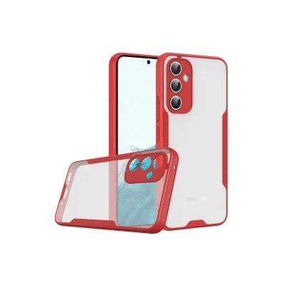 BUĞZ Samsung Galaxy A24 4g Kılıf Platin Silikon - Kırmızı