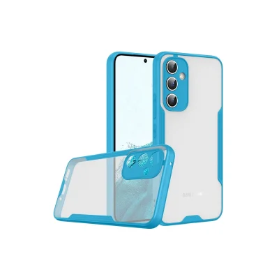 BUĞZ Samsung Galaxy A24 4g Kılıf Platin Silikon - Mavi