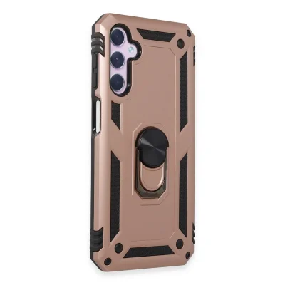 BUĞZ Samsung Galaxy A24 4g Kılıf Sofya Yüzüklü Silikon Kapak - Rose