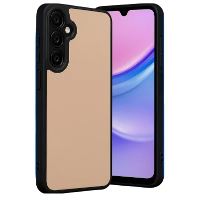 BUĞZ Samsung Galaxy A26 Kılıf Aras Deri Kapak - Pudra