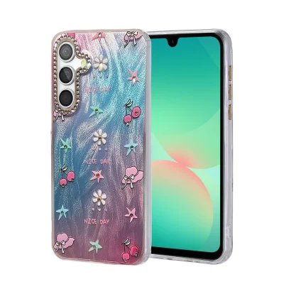 BUĞZ Samsung Galaxy A26 Kılıf Blade Aynalı Desenli Kapak - Desen 4