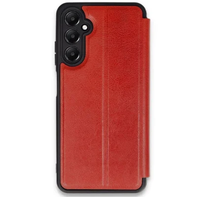BUĞZ Samsung Galaxy A26 Kılıf Flip Cover - Kırmızı