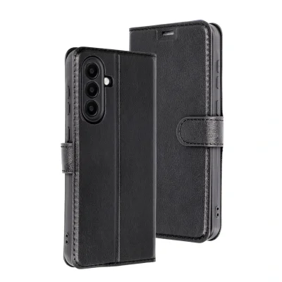 BUĞZ Samsung Galaxy A26 Kılıf Trend S Plus Kapaklı Kılıf - Siyah