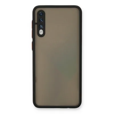 BUĞZ Samsung Galaxy A30s Kılıf Montreal Silikon Kapak - Siyah