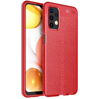 BUĞZ Samsung Galaxy A32 Kılıf Auto Focus Kapak - Kırmızı