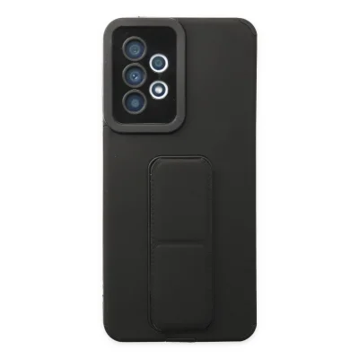 BUĞZ Samsung Galaxy A33 5g Kılıf Mega Standlı Silikon - Siyah